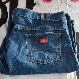 Dickies Denim Carpenter Shorts Men Sz 40 High Rise Work Shorts